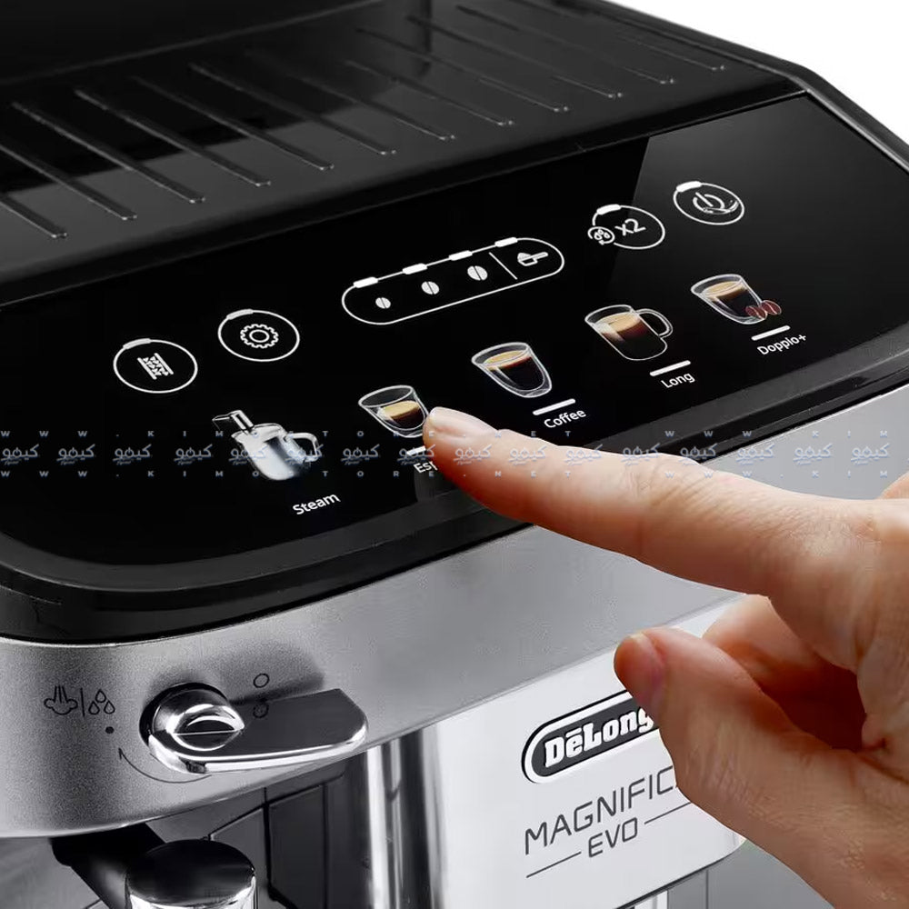 ماكينة قهوة اسبريسو ديلونجى مع مطحنة 1450وات Magnifica Evo ECAM290.31.SB