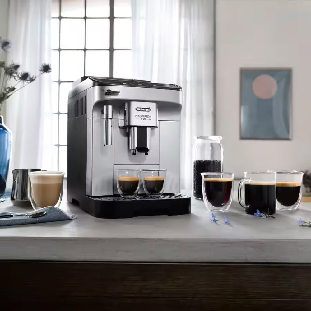 ماكينة قهوة اسبريسو ديلونجى مع مطحنة 1450وات Magnifica Evo ECAM290.31.SB