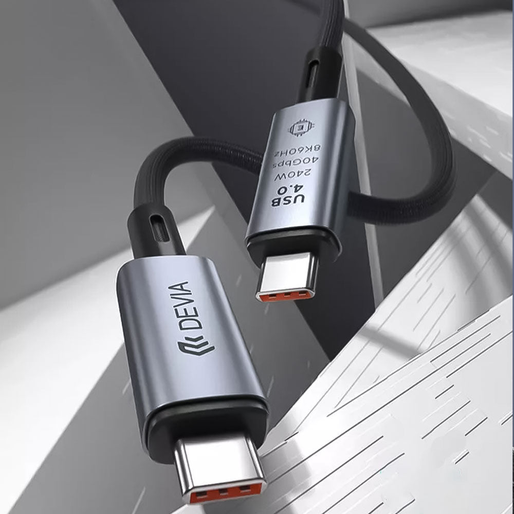 Devia Extreme Speed Series EC641 Type-C To Type-C Cable 240W Fast Charging 1m - Black