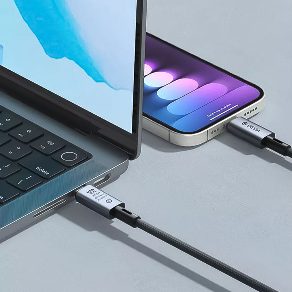 Devia Extreme Speed Series EC641 Type-C To Type-C Cable 240W Fast Charging 1m - Black