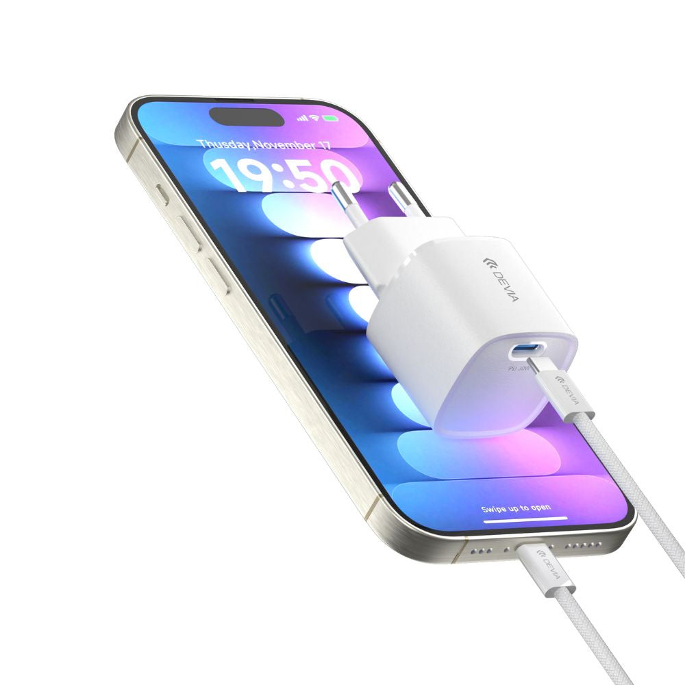 Devia RLC-545 GaN Wall Charger PD Type-C 30W Fast Charging - White