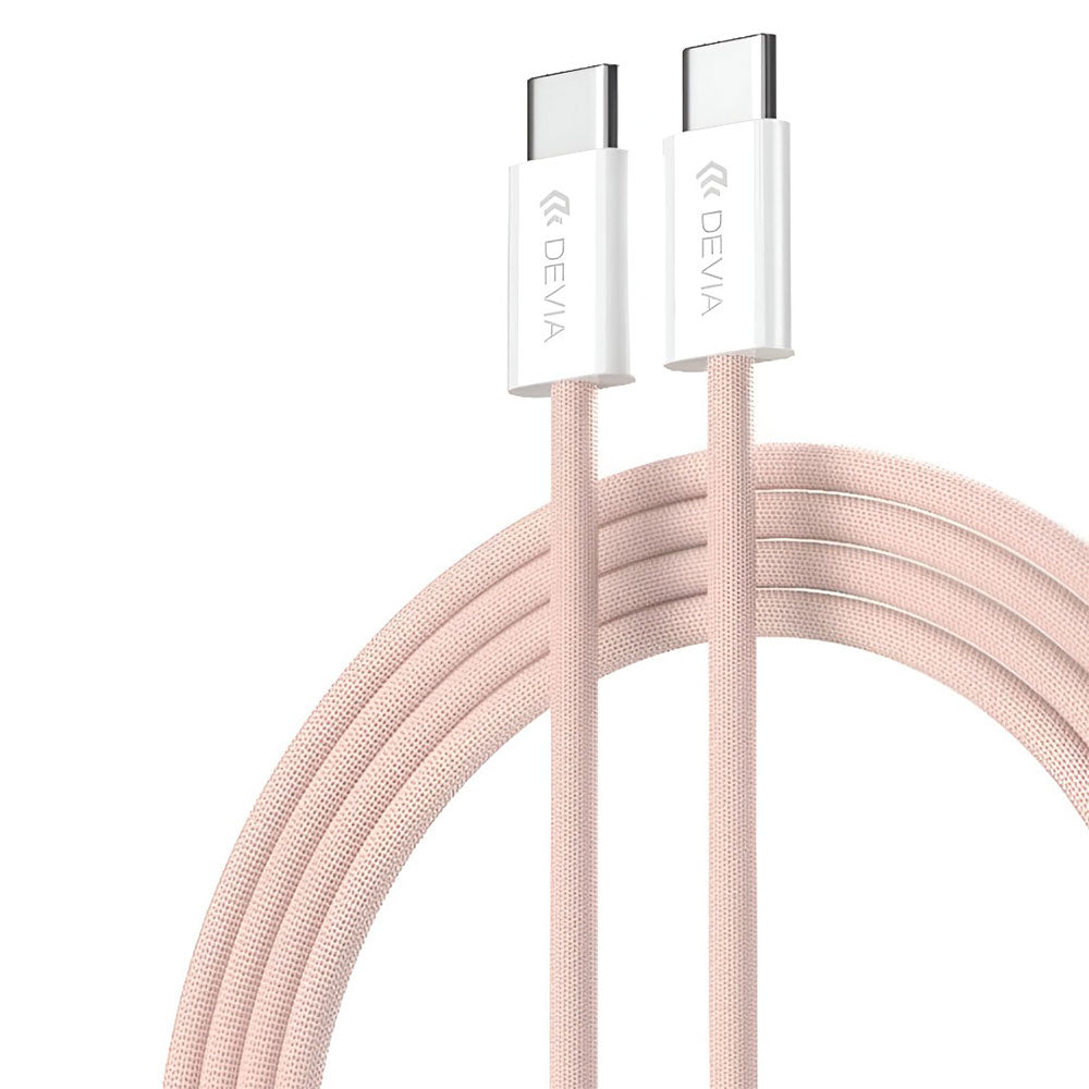 Devia Smart Series EC325 PD Type-C To Type-C Cable 60W Fast Charging 1m - Pink