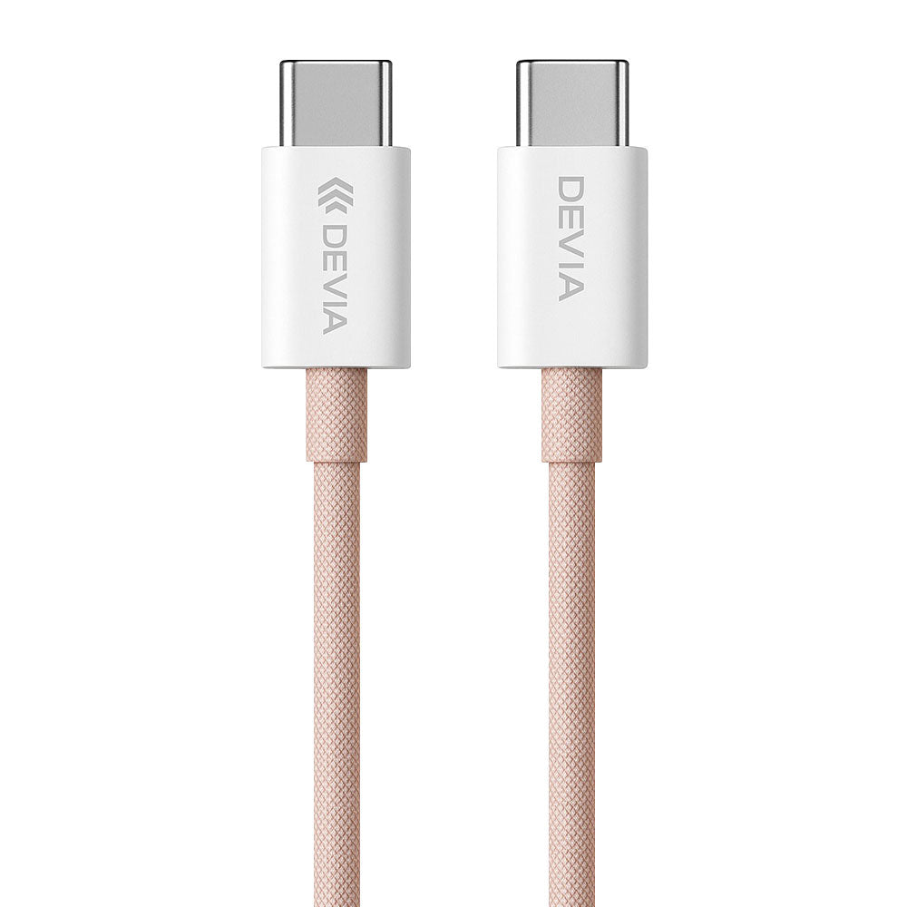 Devia Smart Series EC325 PD Type-C To Type-C Cable 60W Fast Charging 1m - Pink