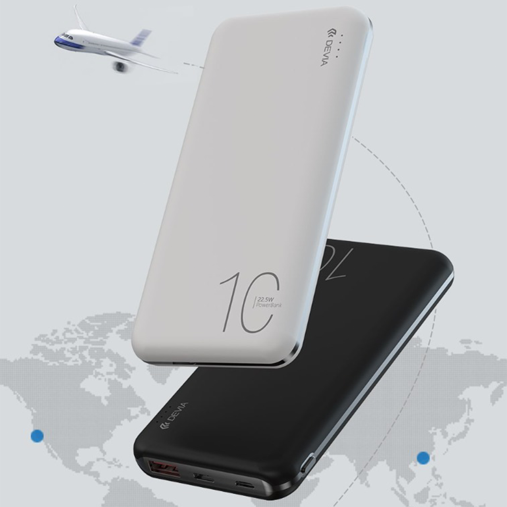 Devia Smart Series EP109 Power Bank USB + Type-C + Micro 22.5W Fast Charging 10000mAh