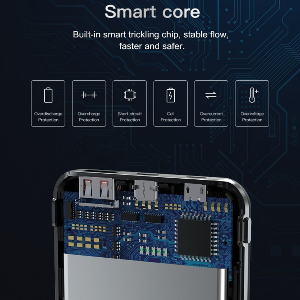 Devia Smart Series EP109 Power Bank USB + Type-C + Micro 22.5W Fast Charging 10000mAh