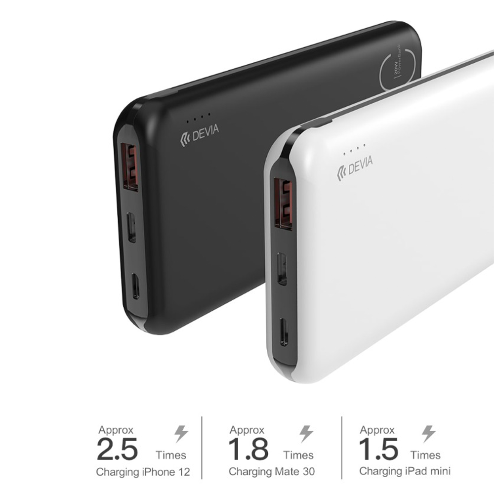 Devia Smart Series EP109 Power Bank USB + Type-C + Micro 22.5W Fast Charging 10000mAh