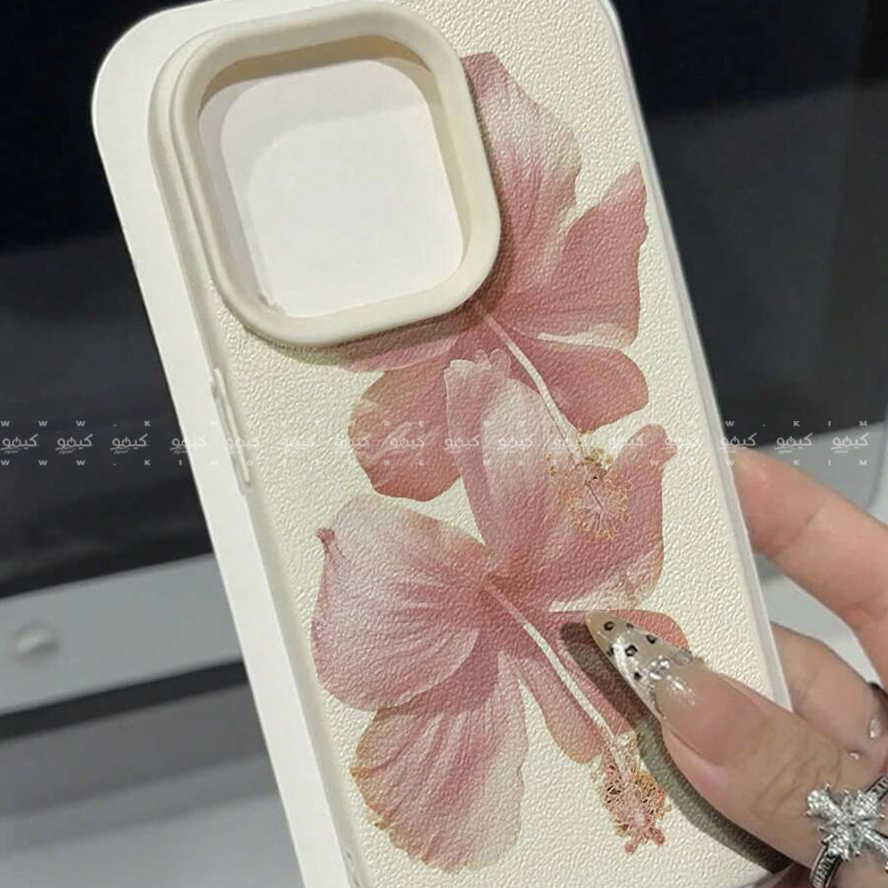 Dreamy Pink Hibiscus Flower Pattern Phone Cover