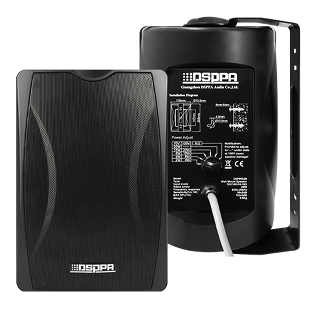 Dsppa DSP8063B Wall Speaker 30W - Black