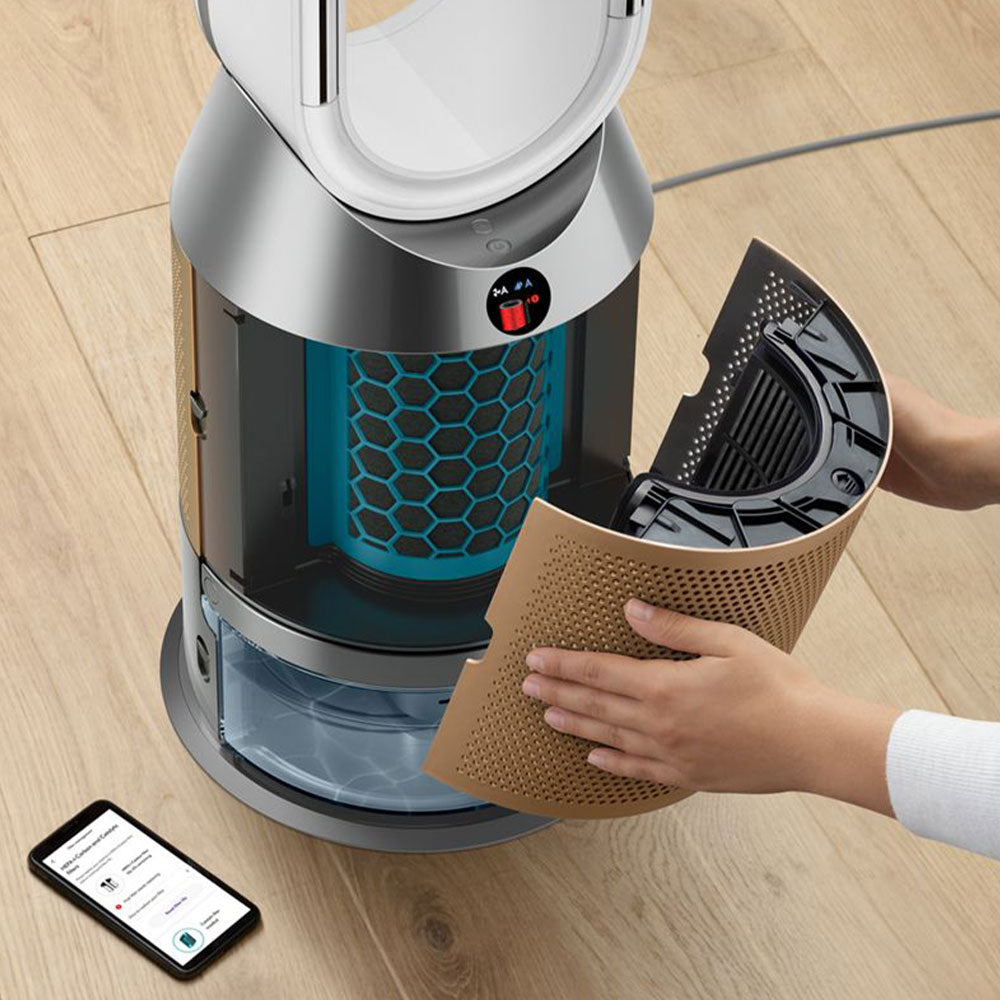 منقي الهواء دايسون Humidify+Cool PH2 De-NOx PH05 - ابيض × ذهبي
