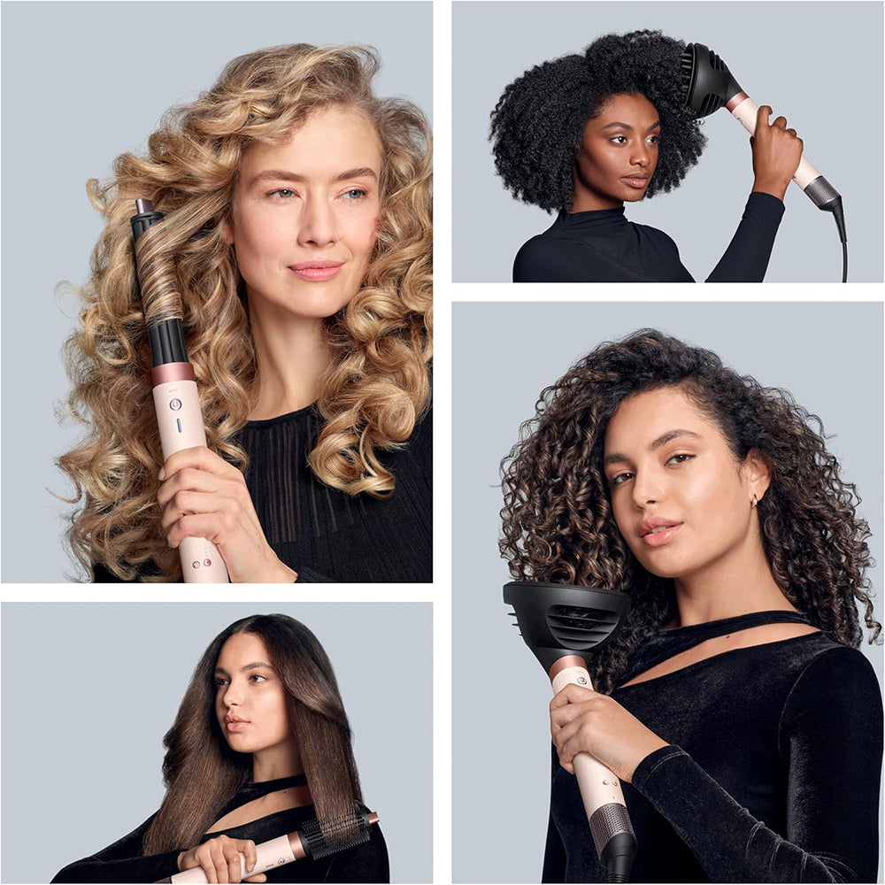 مجفف و مصفف الشعر دايسون متعدد الاستخدامات Curly+Coily HS09 Airwrap Coanda2x - عنبر