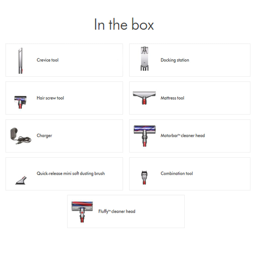 Dyson Cordless Vacuum Cleaner V8 Absolute 0.5L 425W - Silver x Yellow