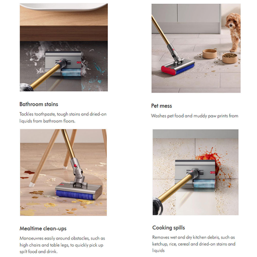 Dyson Wet & Dry Cordless Vacuum Cleaner V12s Detect Slim Submarine Complete 0.35L 545W - Gold