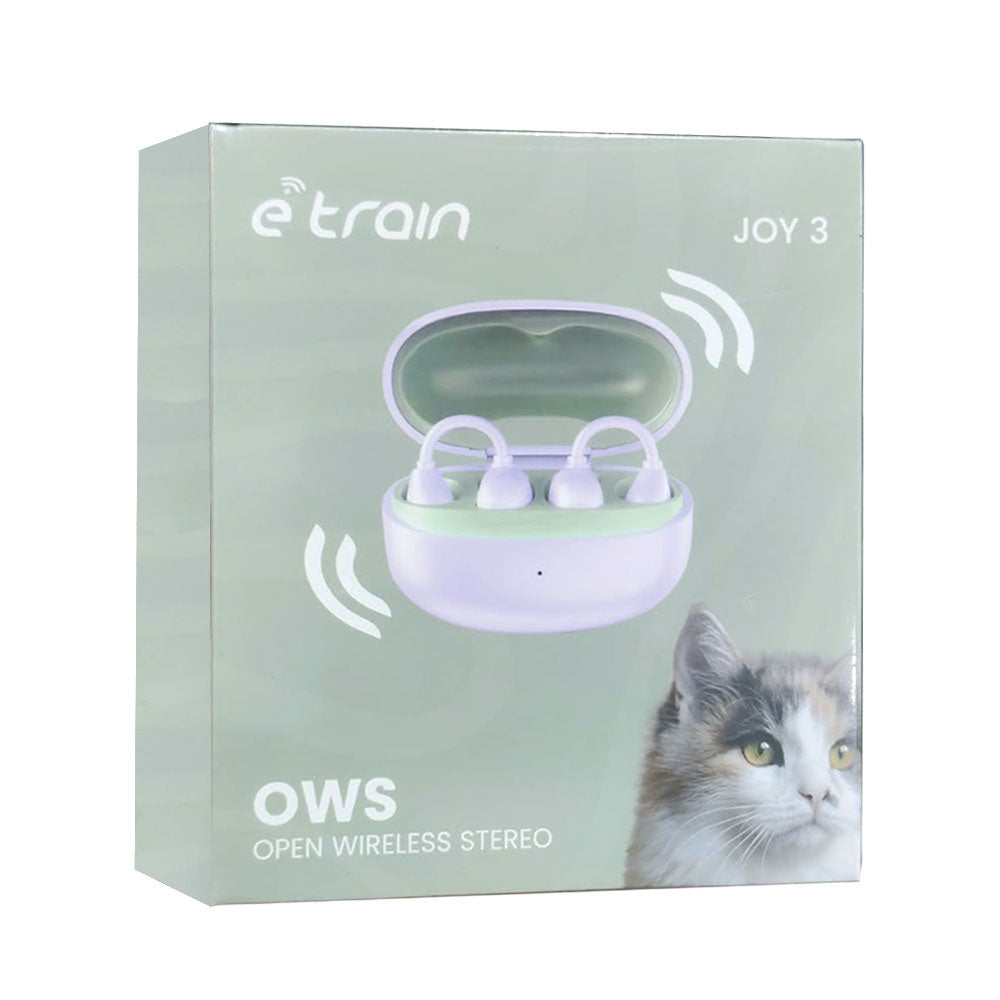 E-Train Joy 3 HPA0E Flip OWS Earbuds - Purple
