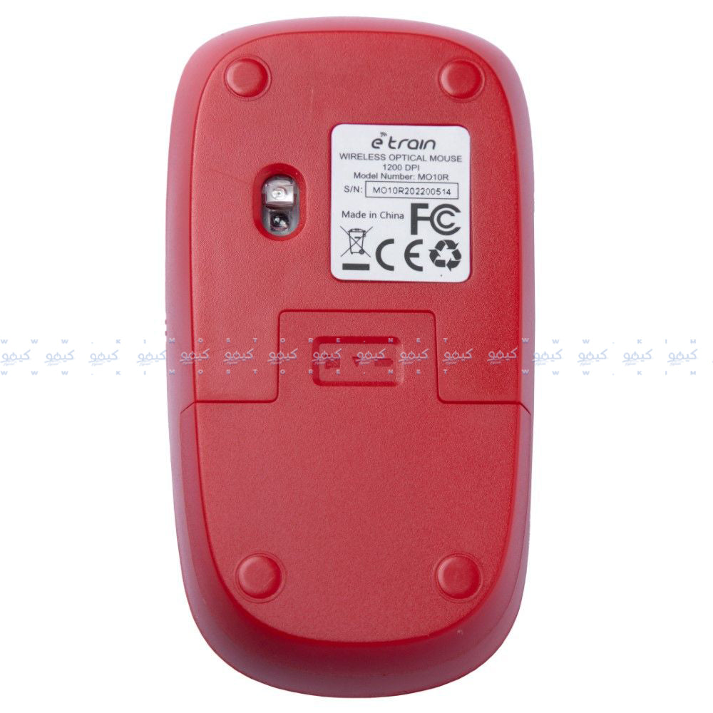 ماوس ايترين لاسلكي 1200 نقطة فى البوصة MO10R - احمر