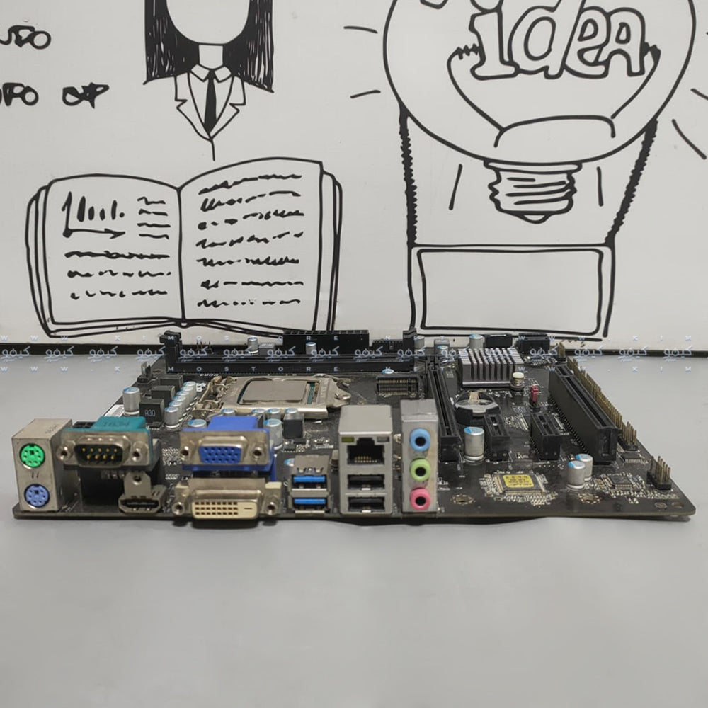 مازر بورد إى سي إس H110M4-C43 سوكيت معالج LGA 1151 + انتل كور i5-6500 (استعمال خارج)