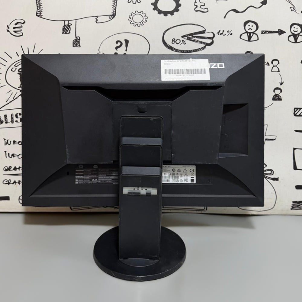 شاشة إيزو FlexScan EV2456 مسطحة 24 بوصة IPS LED FHD HDMI بدون إطار استعمال خارج
