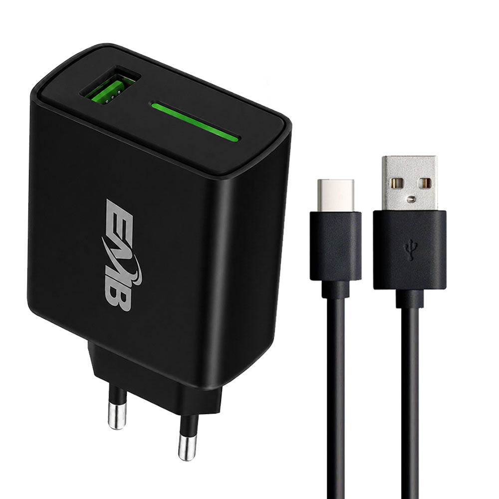 EMB SuperVOOC EMB-999 Pro Wall Charger Type-C Cable 65W Fast Charging - Black