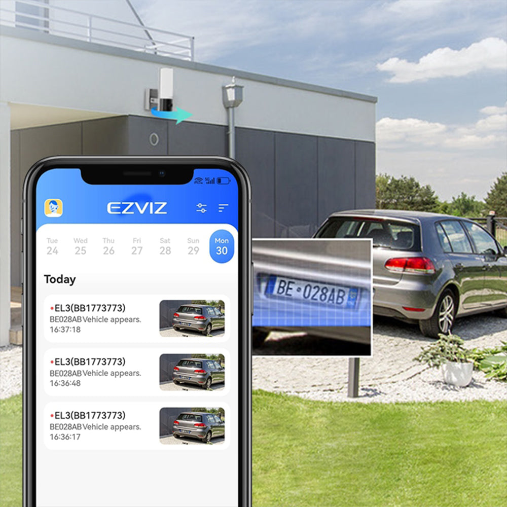 EZVIZ CS-EL3 Wall-Light Wi-Fi Outdoor Security Camera 2K 3MP (Mic) (Full Color)