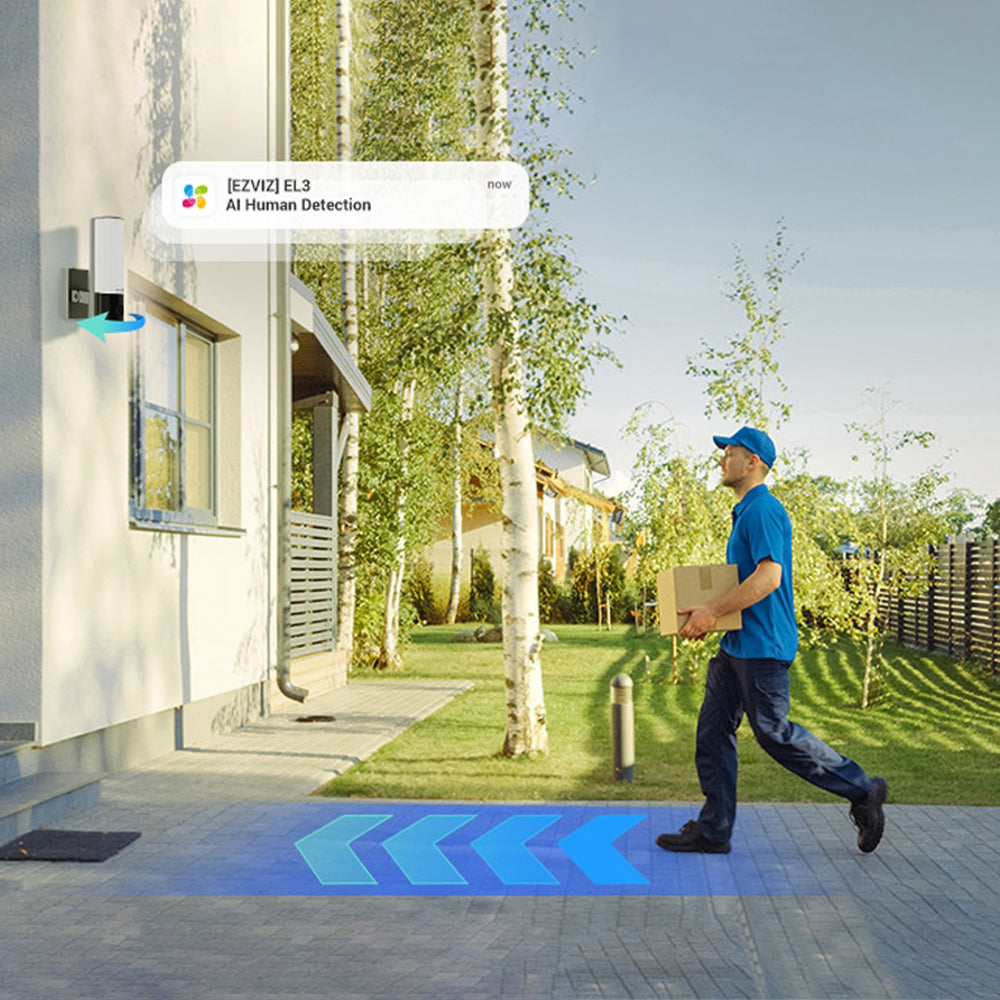 EZVIZ CS-EL3 Wall-Light Wi-Fi Outdoor Security Camera 2K 3MP (Mic) (Full Color)