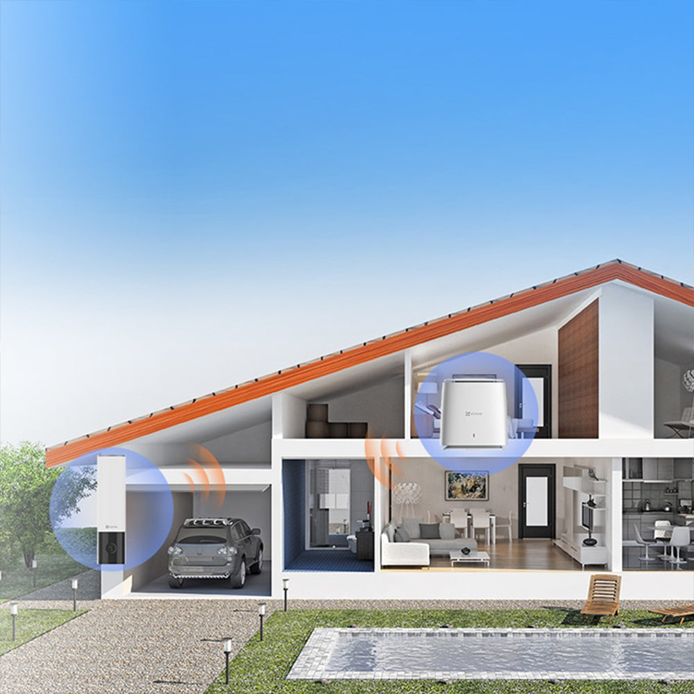 EZVIZ CS-EL3 Wall-Light Wi-Fi Outdoor Security Camera 2K 3MP (Mic) (Full Color)