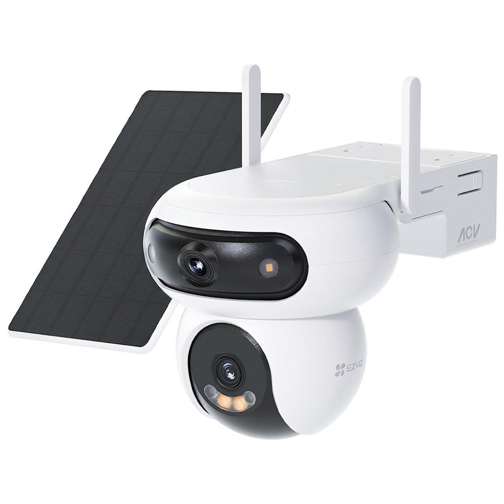 EZVIZ CS-HB90 Dual Lens Wi-Fi Pan & Tilt Outdoor Security Camera 2K+ 4MP+4MP 2.8-6mm (Mic) (Full Color) With Solar Panel 8W