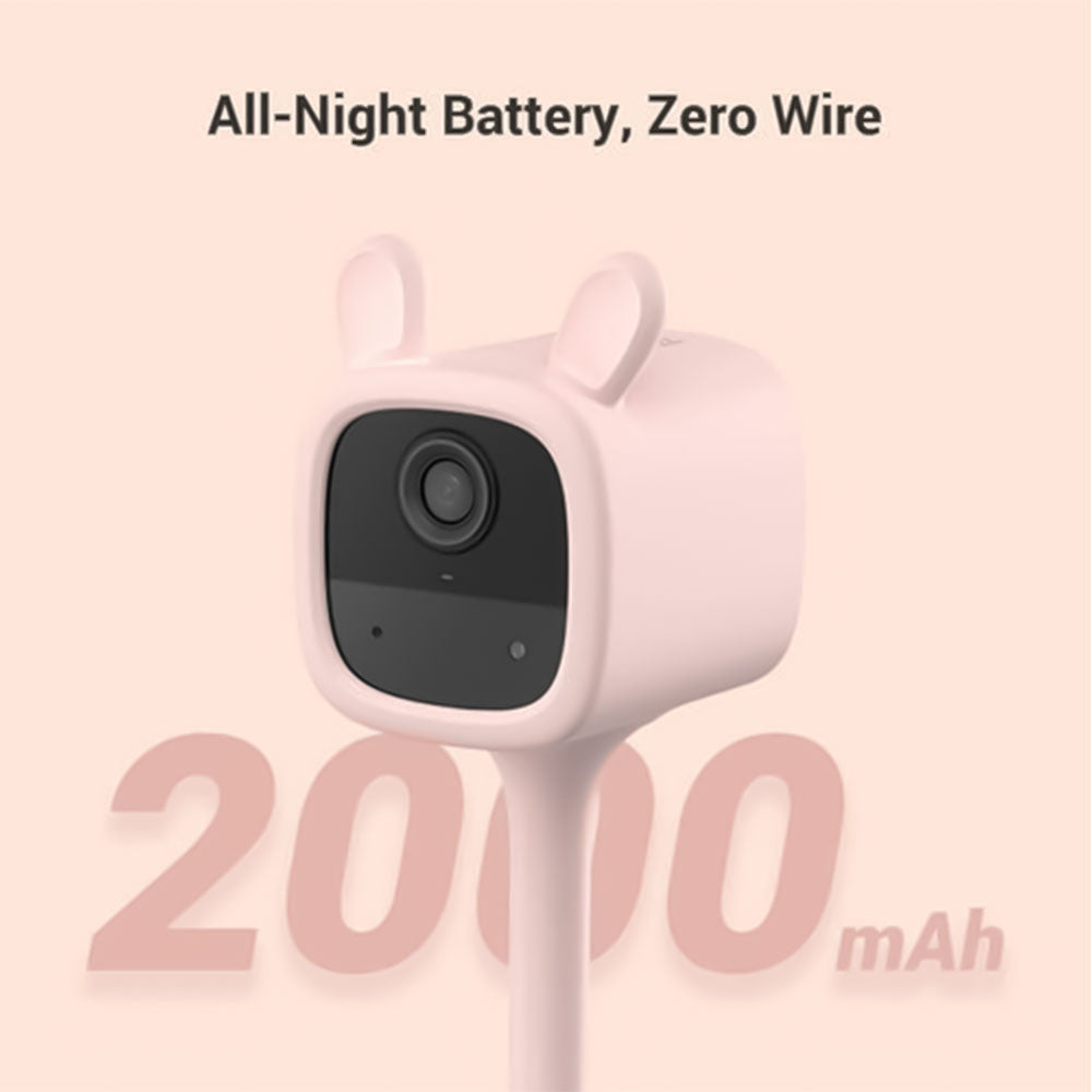 EZVIZ Baby Monitor Battery-Powered Wi-Fi Indoor Security Camera 2MP 4mm (Mic) - Pink