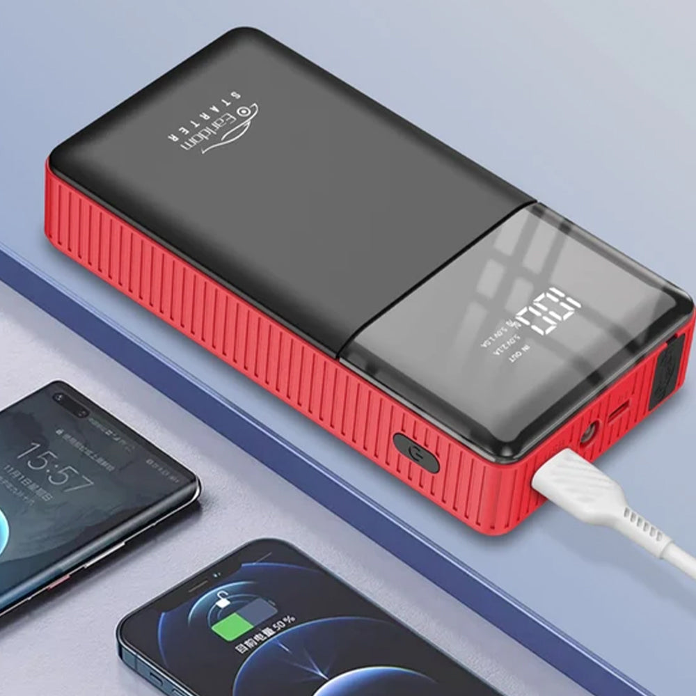 Earldom JS01 Jump Starter Car Power Bank 10000mAh - Black