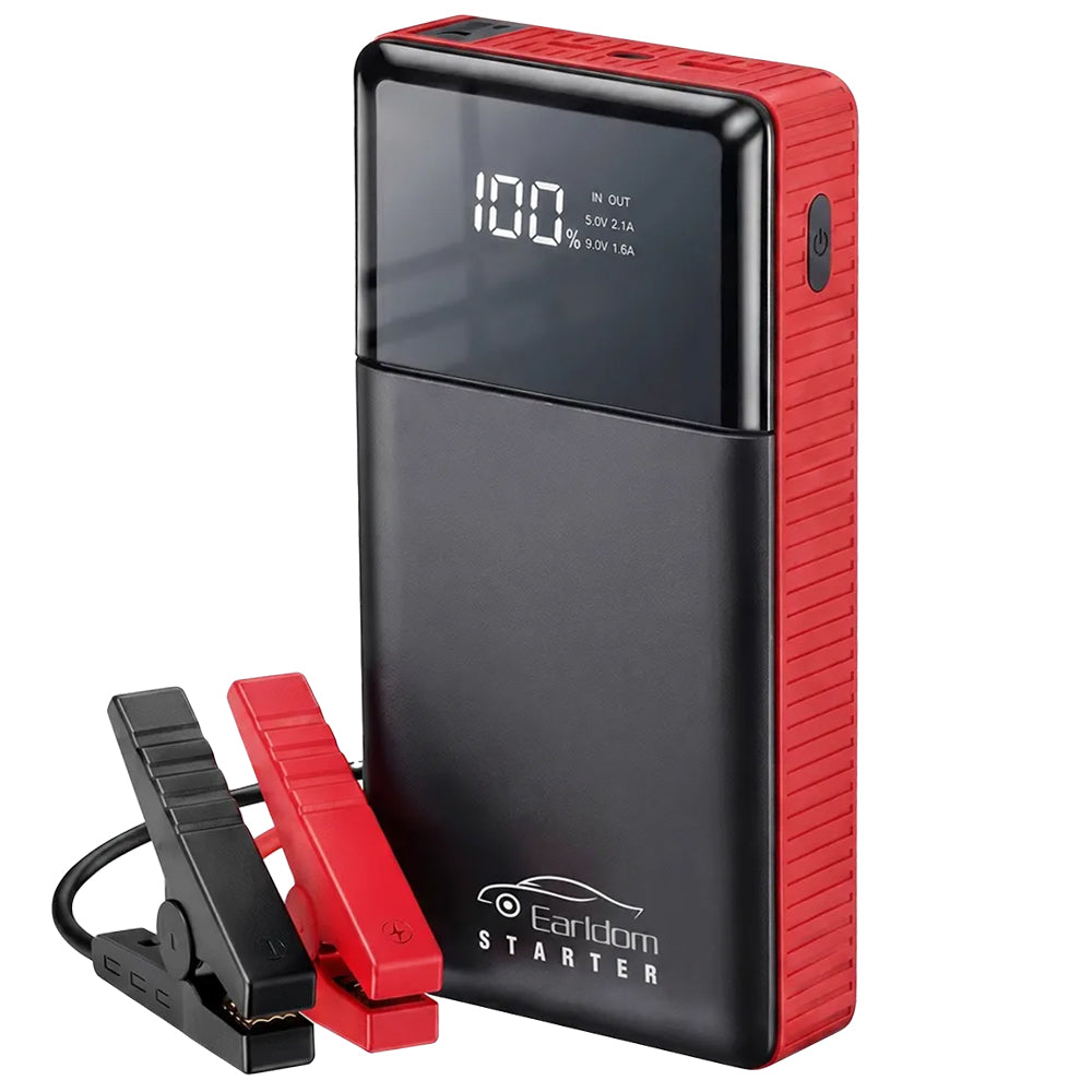 Earldom JS01 Jump Starter Car Power Bank 10000mAh - Black