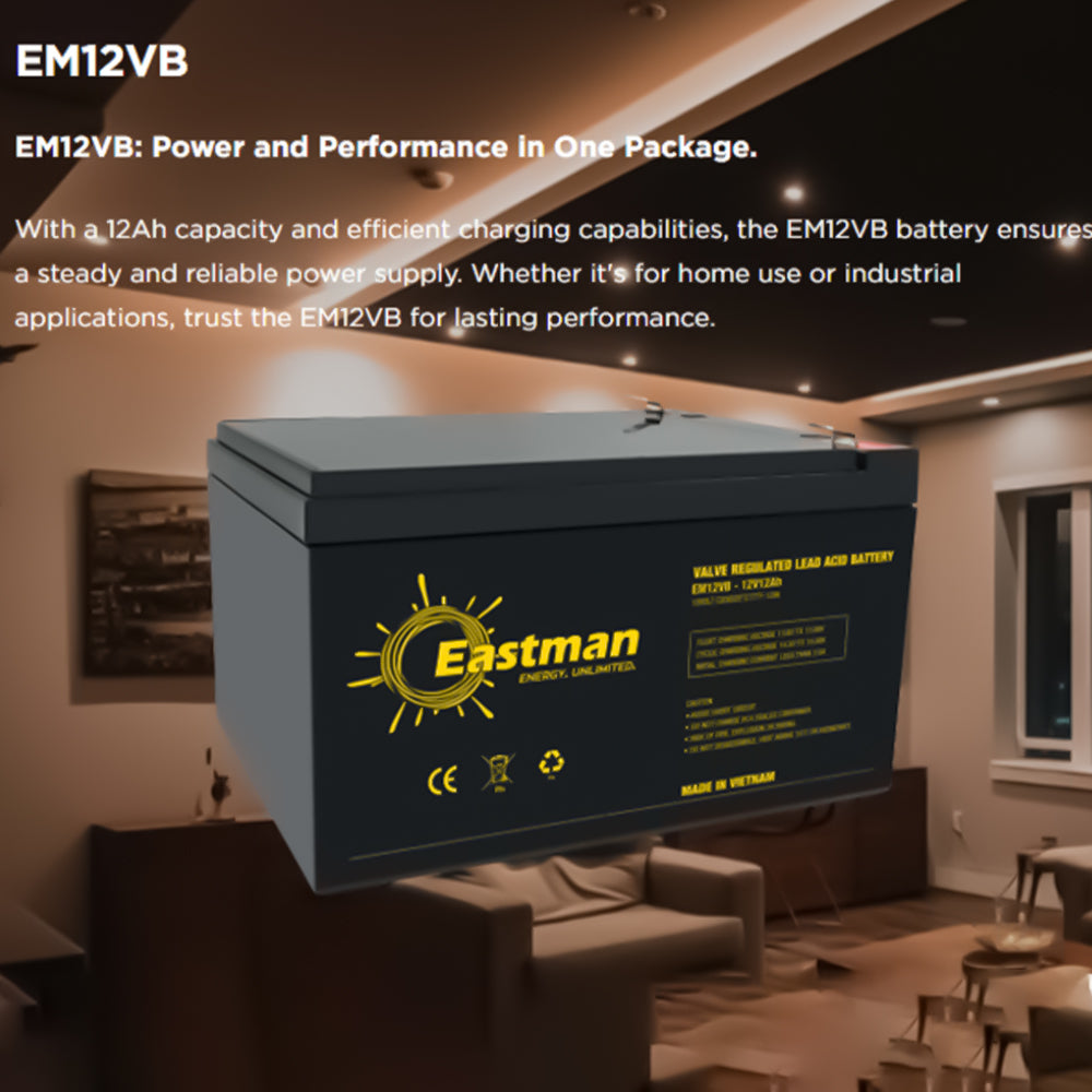 Eastman EM12VB UPS Battery 12V 12Ah