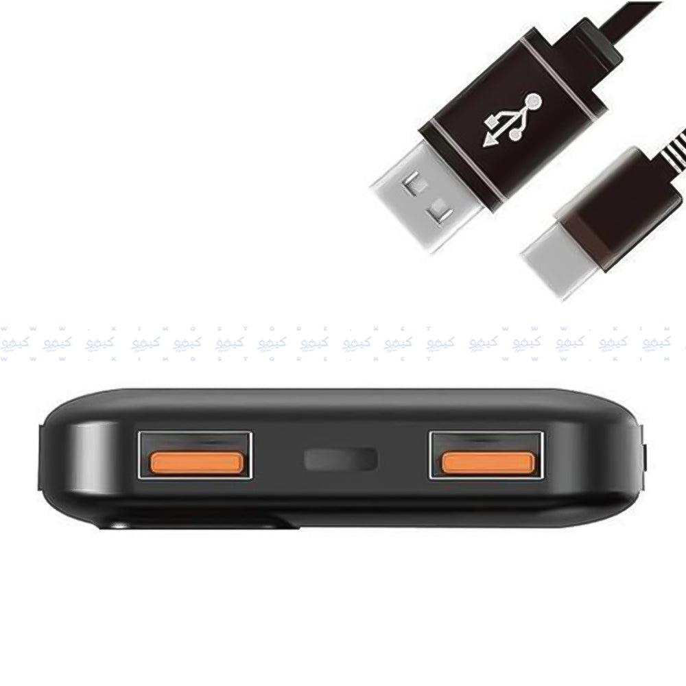 باور بانك إنرجايزر بمنفذ يو اس بي + منفذ تايب سي + منفذ ميكرو 22.5 وات شحن سريع 10000 مللي أمبير UE10073PQ Ultimate - أسود