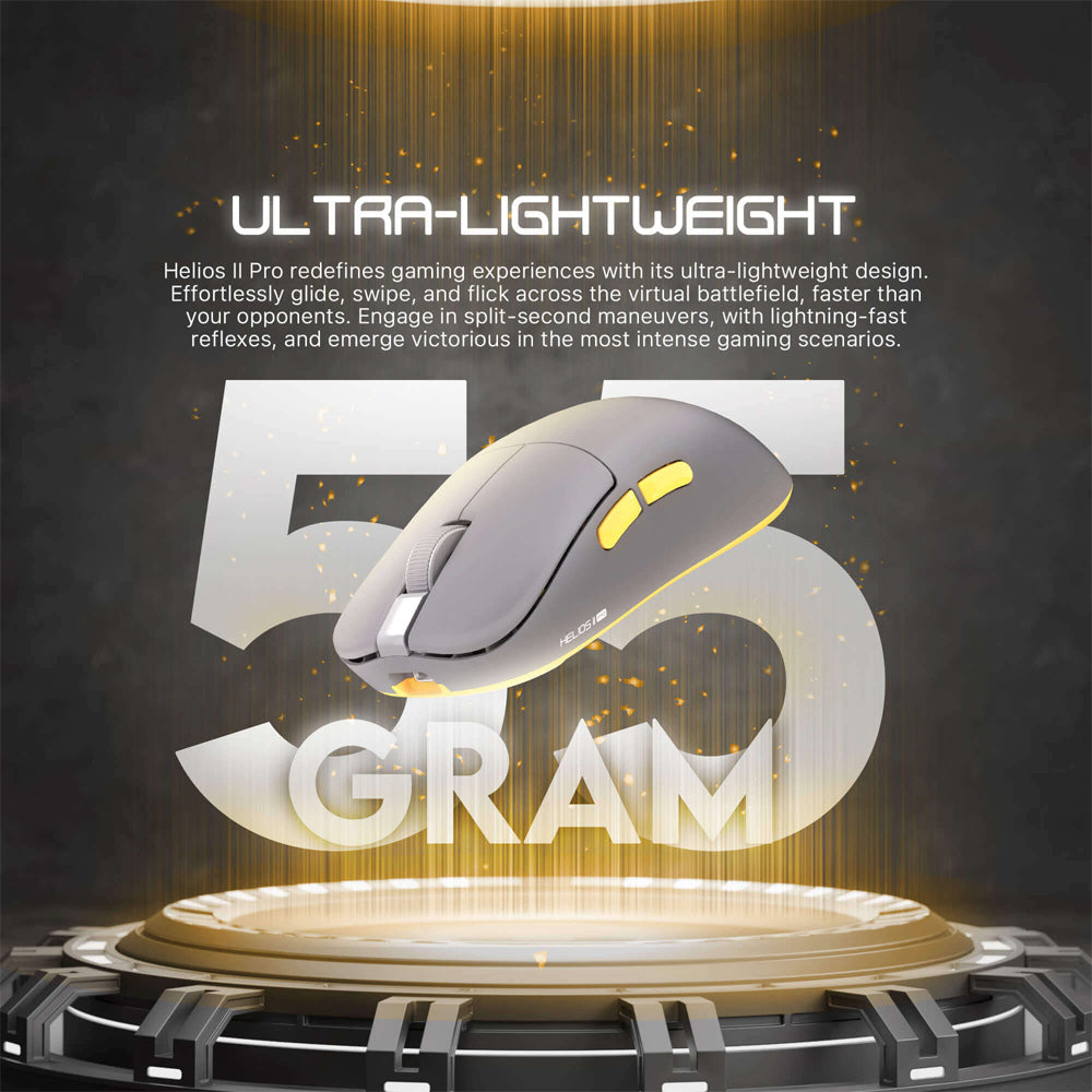 ماوس فانتيك بلوتوث ثلاثي الوضع جيمنج Helios II Pro XD3V3 4K