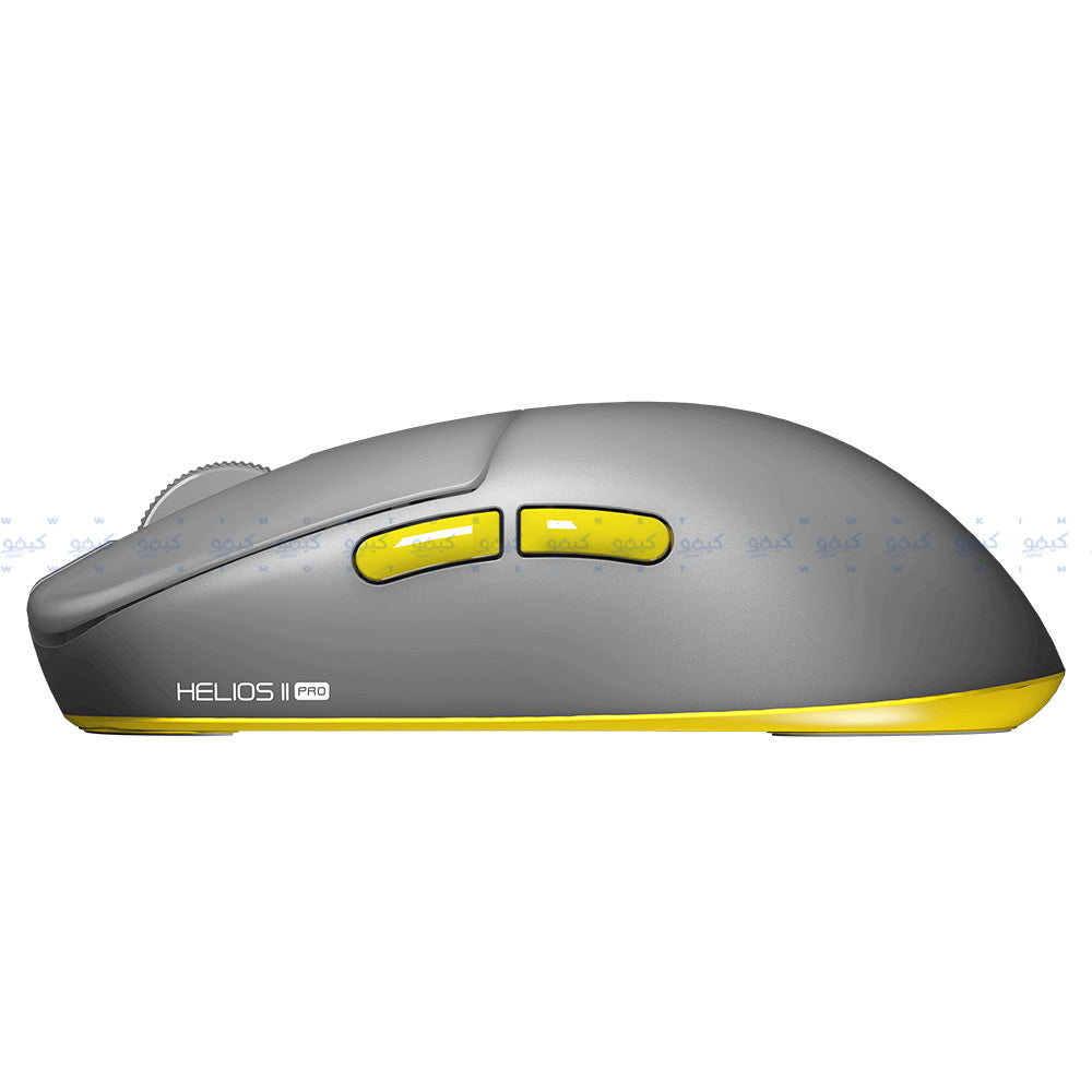 ماوس فانتيك سلكي & لاسلكي بلوتوث قابل للشحن ثلاثي الوضع جيمنج 26000 نقطة في البوصة Helios II Pro XD3V3 4K - رمادي