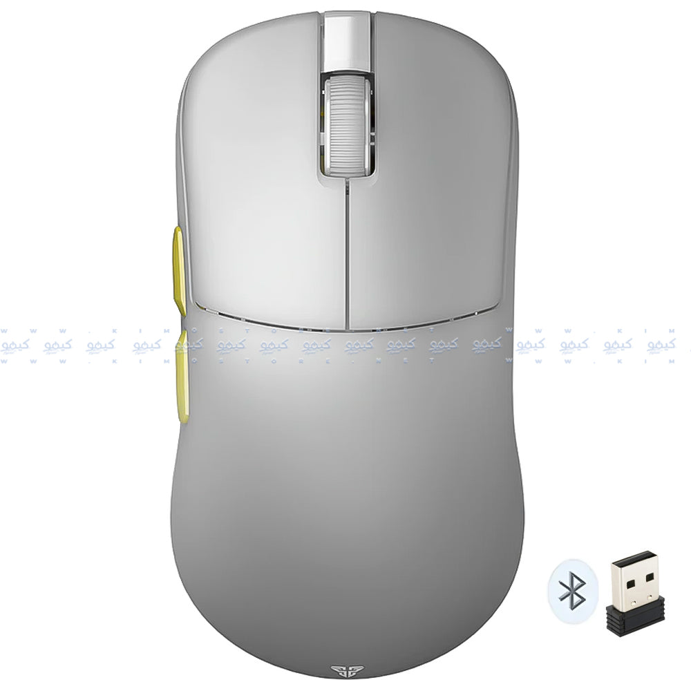 ماوس فانتيك سلكي & لاسلكي بلوتوث قابل للشحن ثلاثي الوضع جيمنج 26000 نقطة في البوصة Helios II Pro XD3V3 4K - رمادي