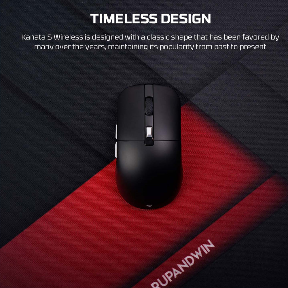 ماوس فانتيك لاسلكي وسلكي قابل للشحن ثنائي الوضع جيمنج 12000 نقطة فى البوصة Kanata S WG9S