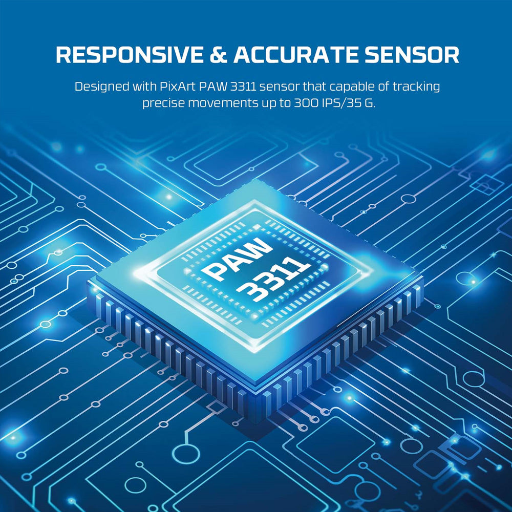 ماوس فانتيك لاسلكي وسلكي قابل للشحن ثنائي الوضع جيمنج 12000 نقطة فى البوصة Kanata S WG9S