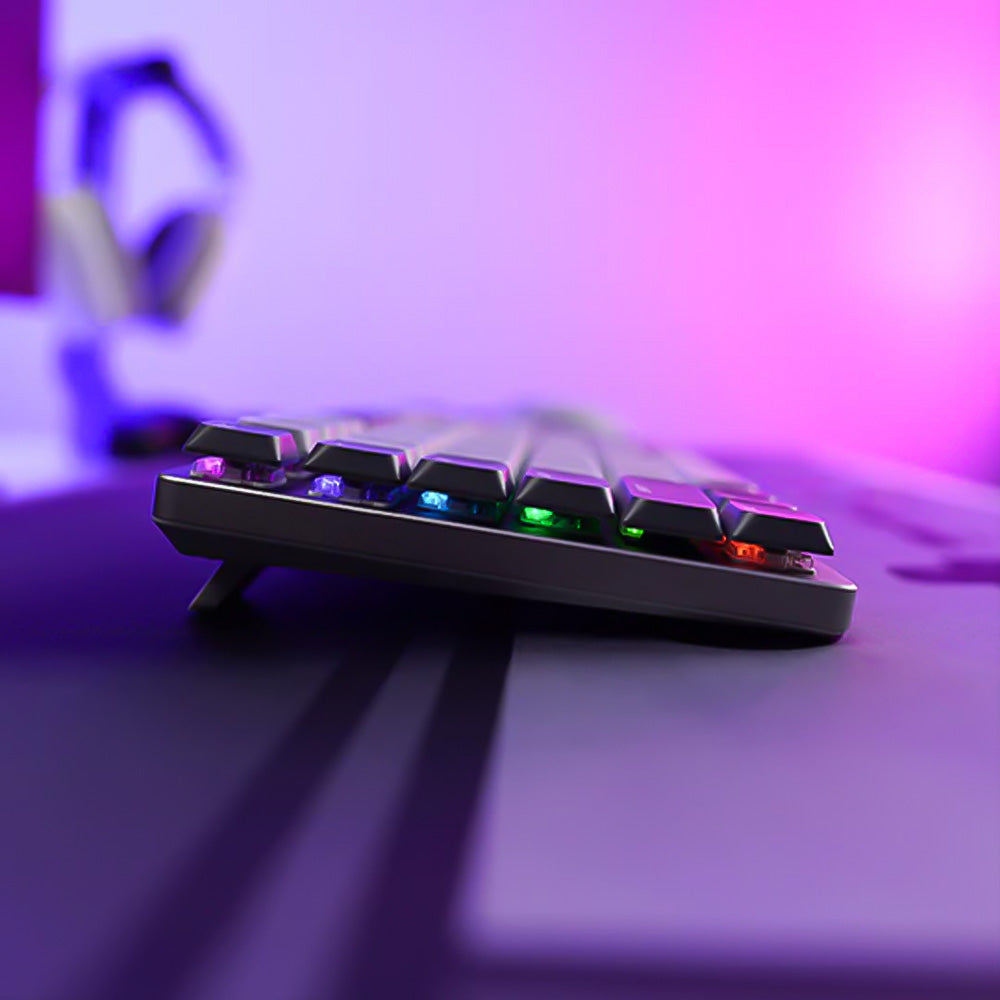 كيبورد فانتيك سلكي و لاسلكي بلوتوث سويتش بني RGB جيمنج إنجليزي وعربي Maxfit AIR83 MK915