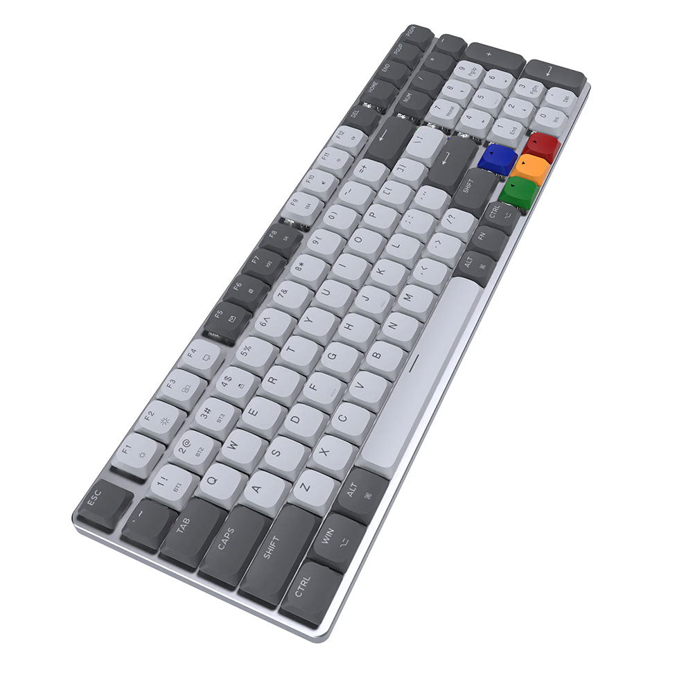 كيبورد فانتيك سلكي و لاسلكي بلوتوث سويتش أحمر RGB جيمنج إنجليزي وعربيMaxfit AIR99 MK916