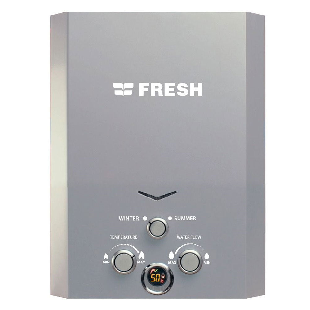Fresh Gas Water Heater Spa 6L (Adapter) - Silver