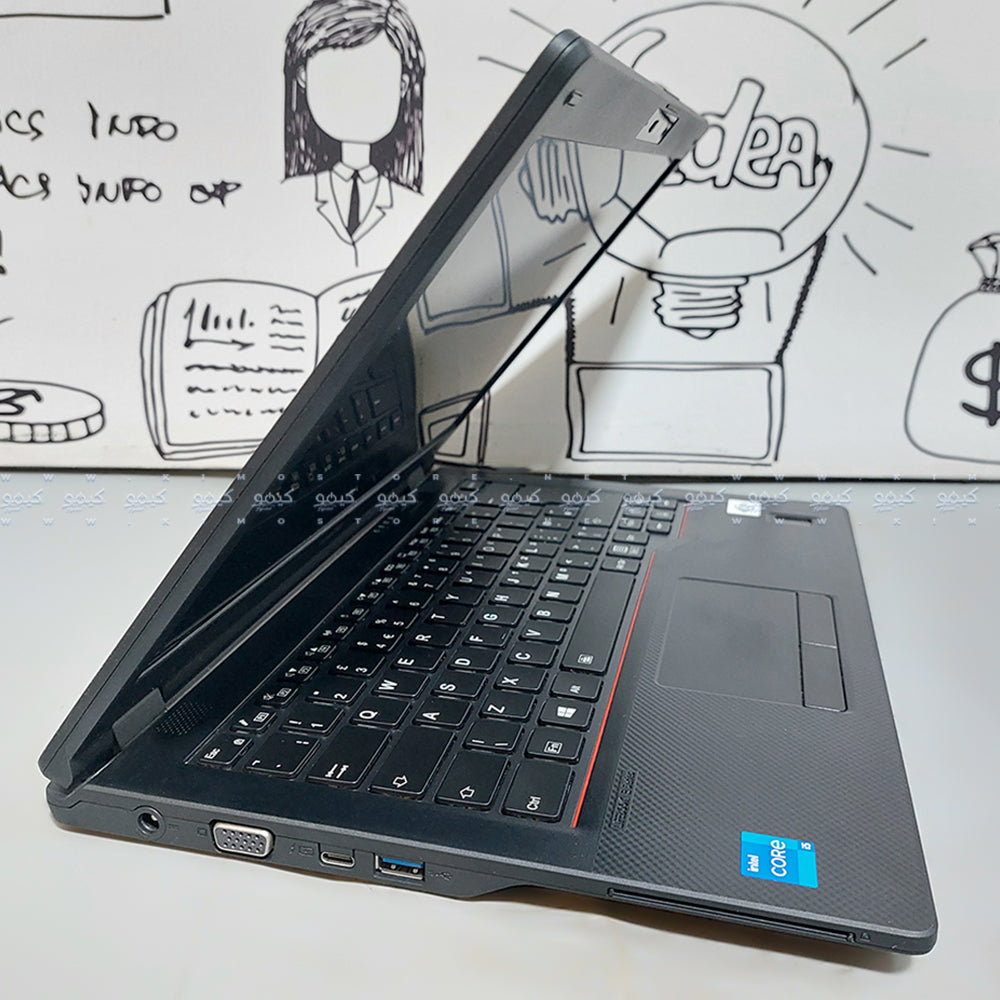 Fujitsu Lifebook E5411 Laptop (Intel Core i5-1135G7 - 8GB DDR4 - M.2 256GB - Intel Iris Xe Graphics - 14.0 Inch FHD - Cam) Original Used