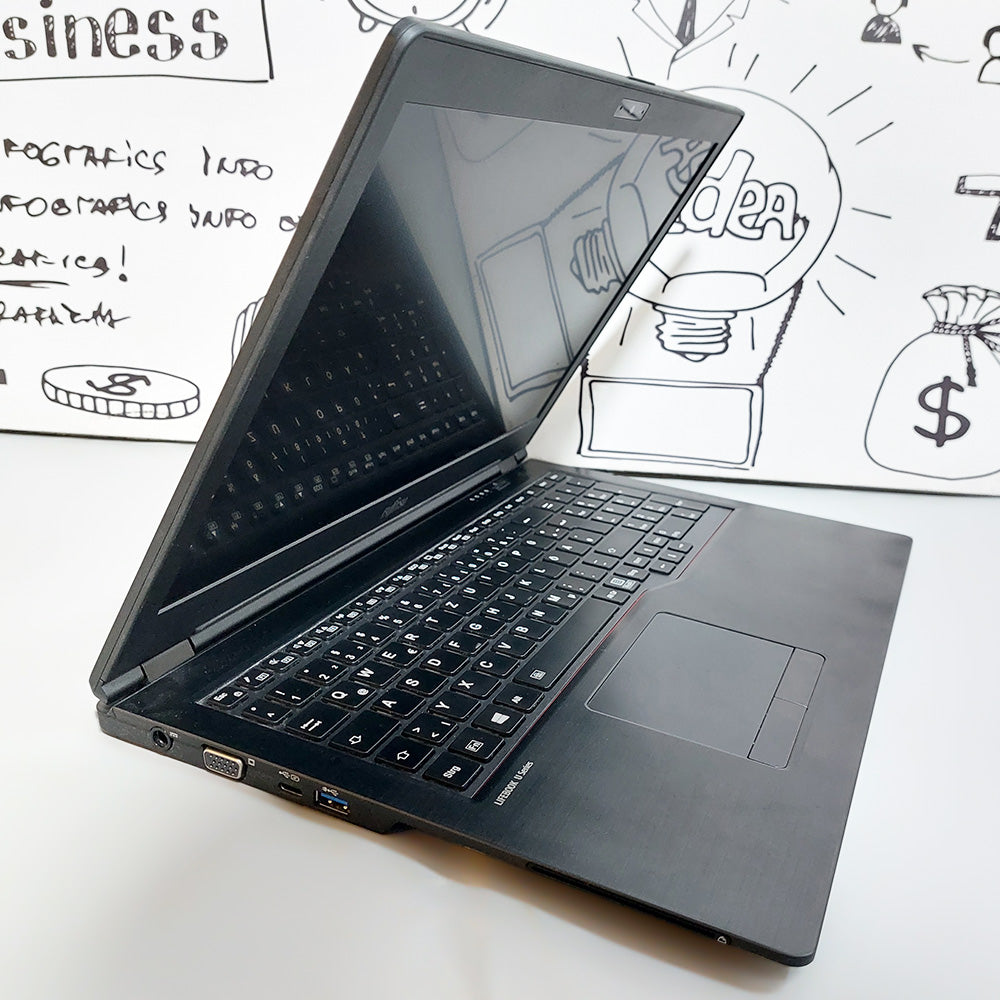 Fujitsu Lifebook E559 Laptop (Intel Core i5-8265U - 16GB DDR4 - SSD 256GB - Intel UHD Graphics - 15.6 Inch HD - Cam) Original Used