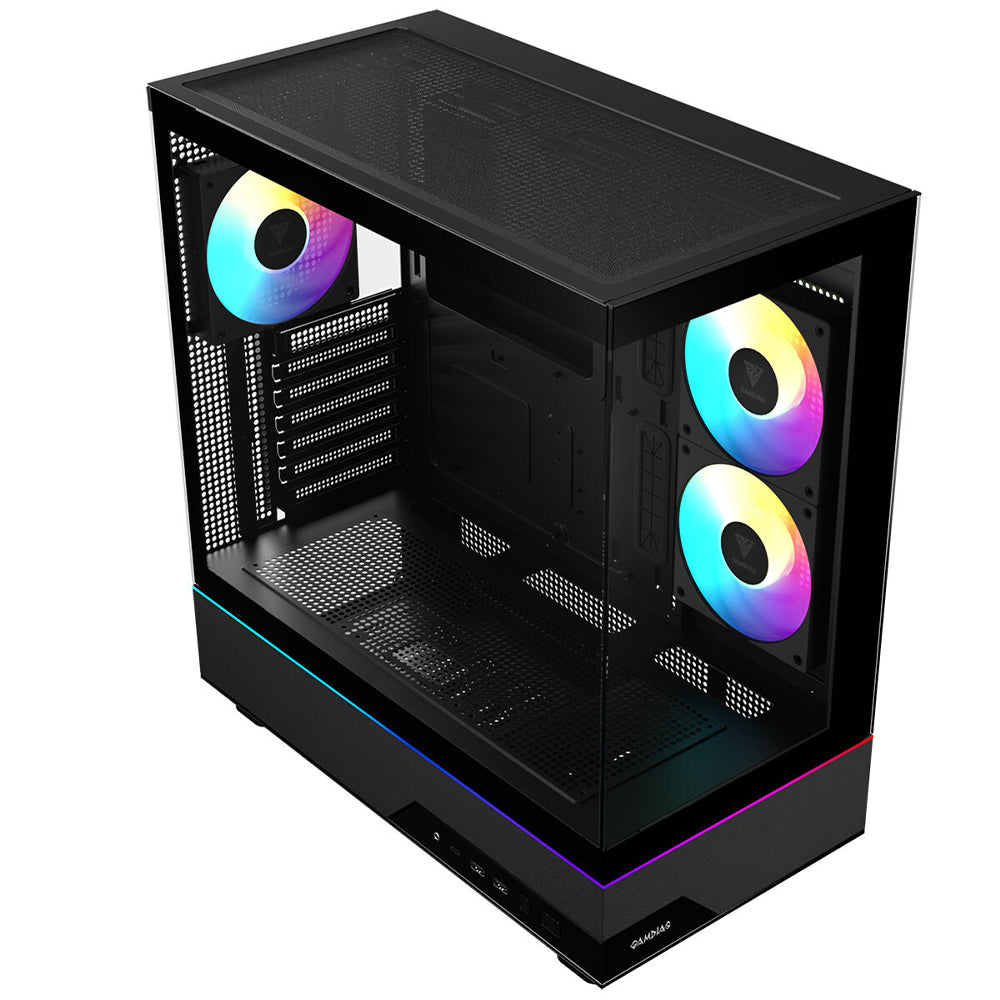 Gamdias ATLAS M5 ARGB Gaming Mid Tower Case - Black