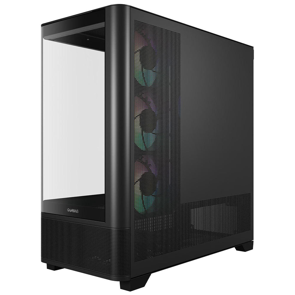Gamdias ATLAS P2 CG ARGB Gaming Mid Tower Case - Black