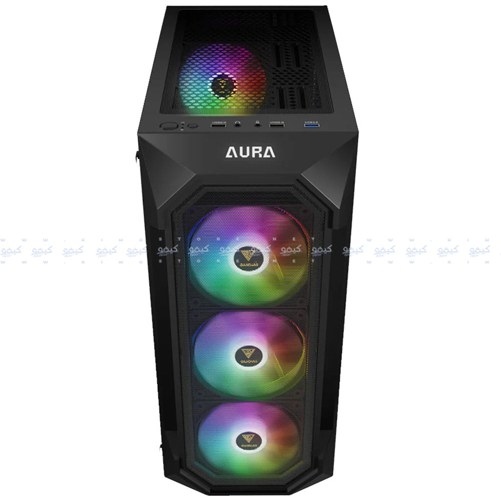 Gamdias AURA GC1 ELITE ARGB Gaming Mid Tower Case + AURA GP650 80 Plus White Power Supply 650W