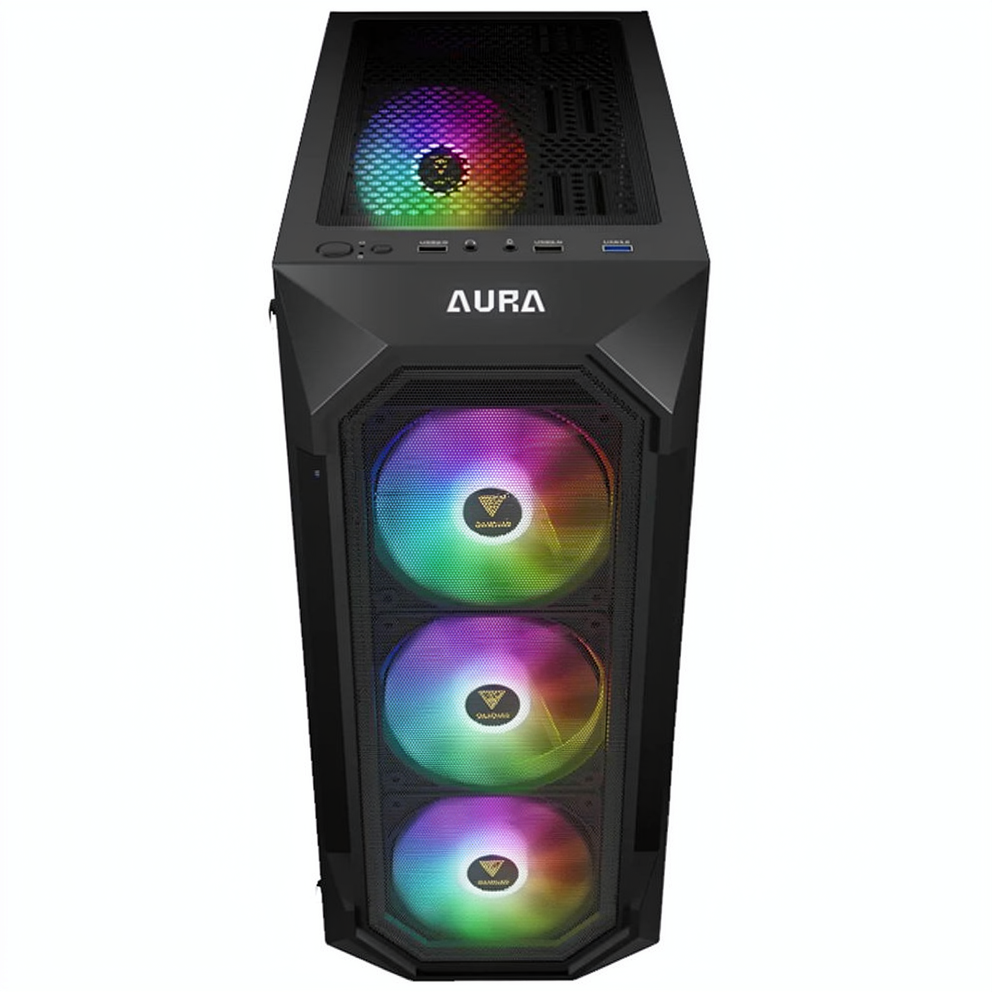 Gamdias AURA GC1 ELITE ARGB Gaming Mid Tower Case + AURA GP650