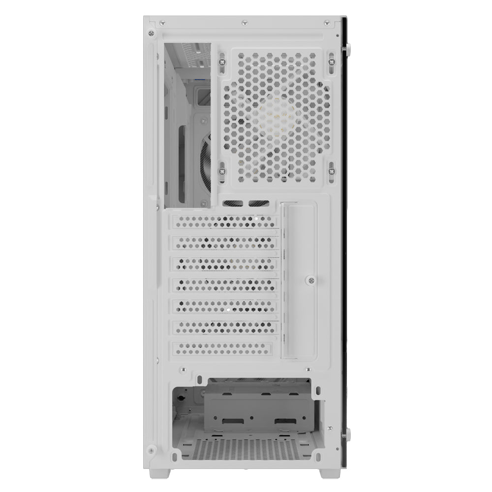 Gamdias AURA GC1 ELITE WHITE ARGB Gaming Mid Tower Case + AURA GP650 80 Plus White Power Supply 650W