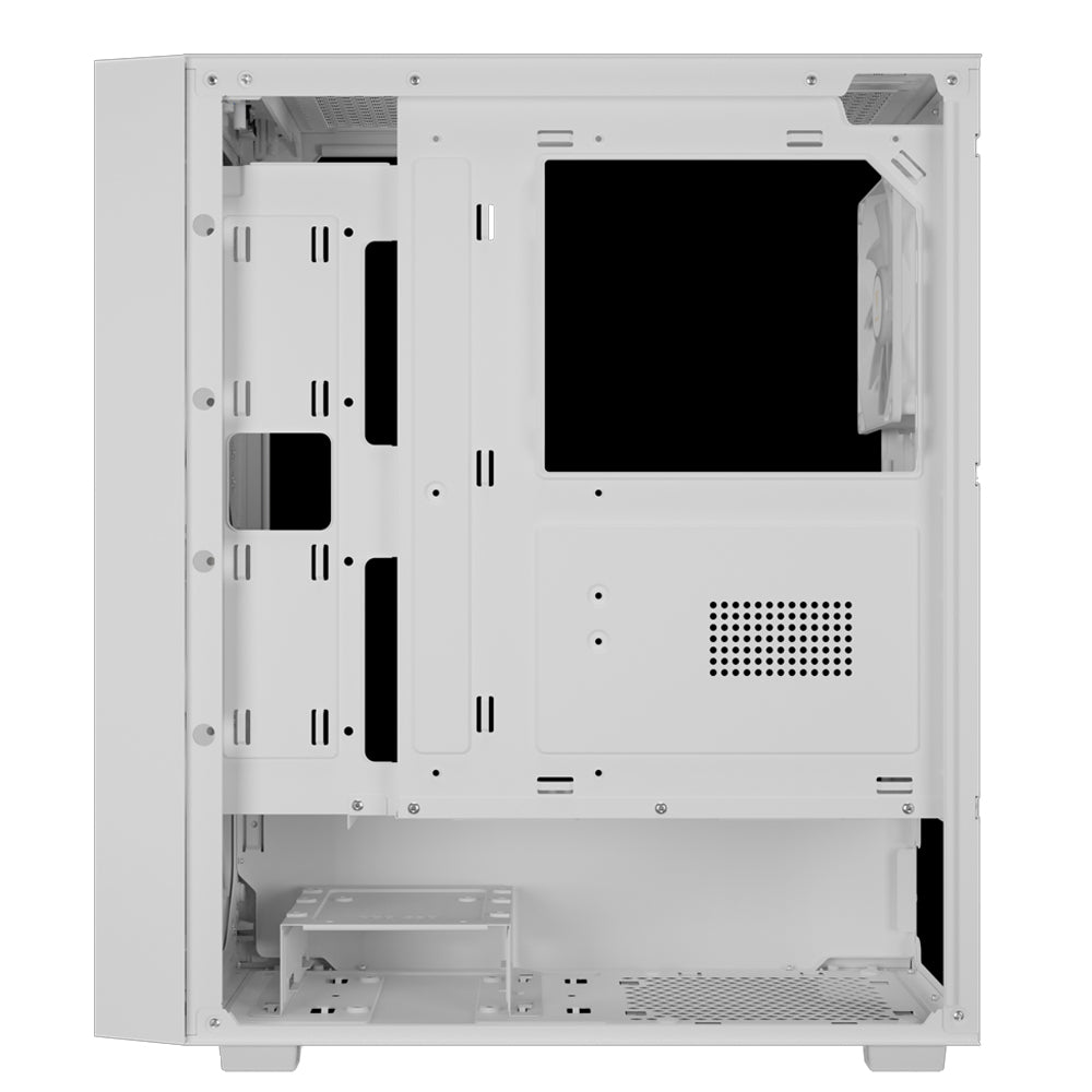 Gamdias AURA GC2 ELITE WHITE ARGB Gaming Mid Tower Case + AURA GP750 80 Plus White Power Supply 750W