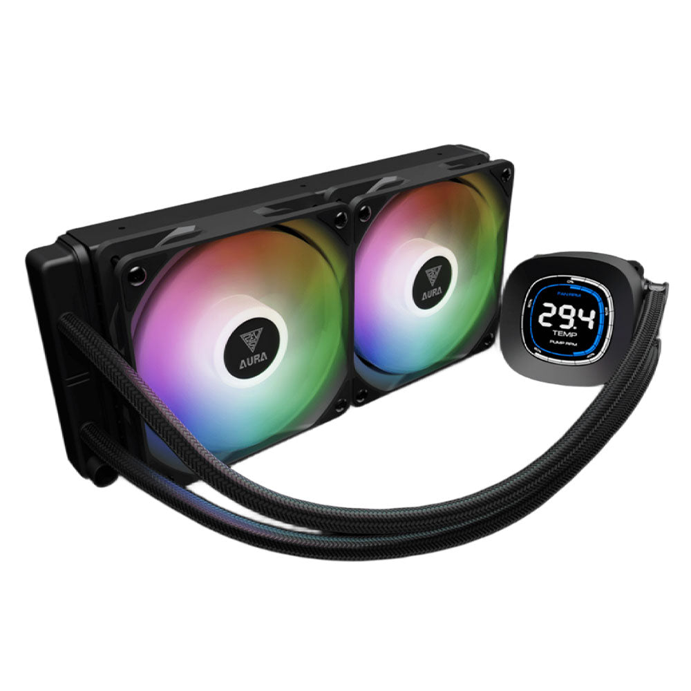 نظام تبريد مائي للبروسيسور جامدياس AURA GL240 DIGITAL ARGB AIO