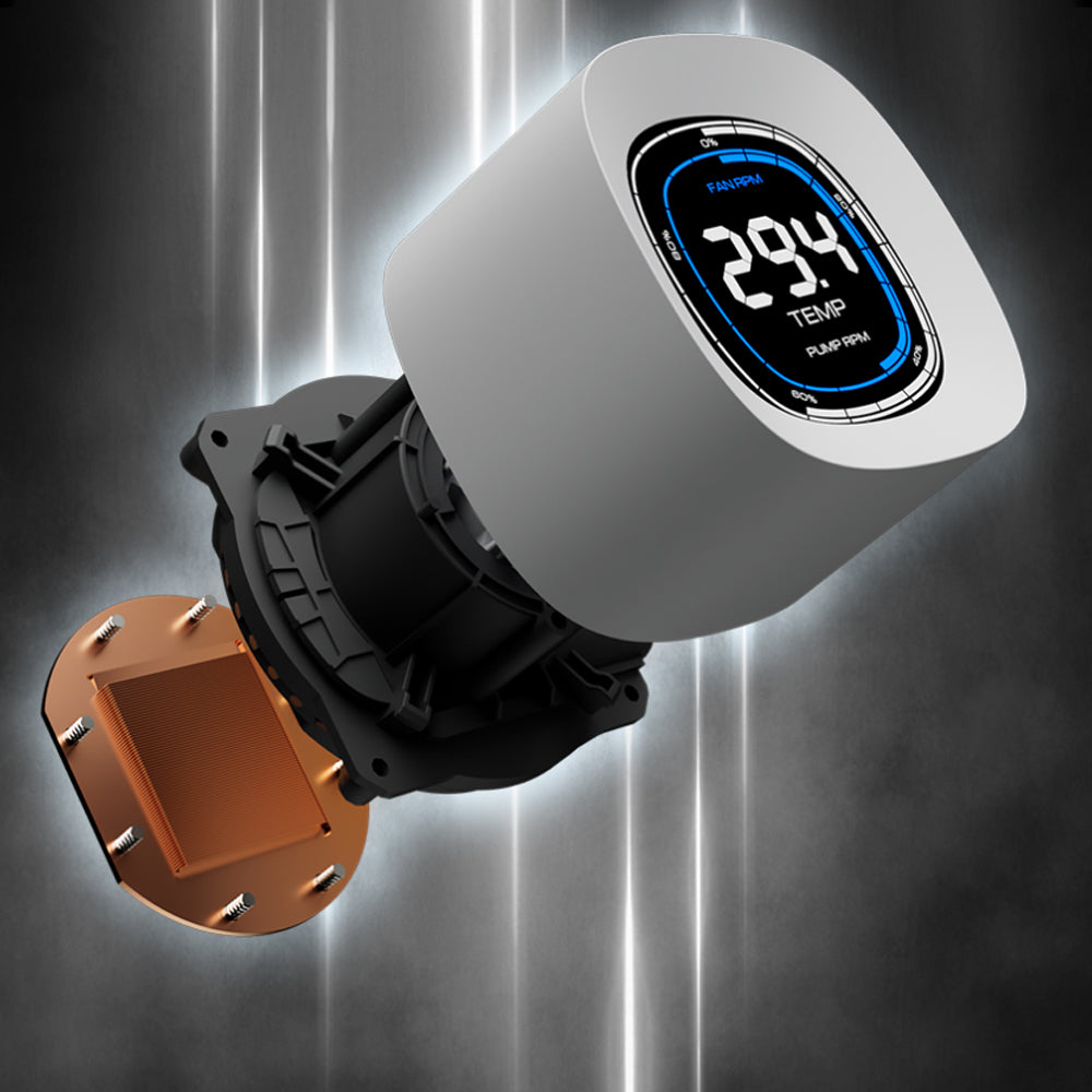 نظام تبريد مائي للبروسيسور جامدياس AURA GL240 DIGITAL ARGB AIO