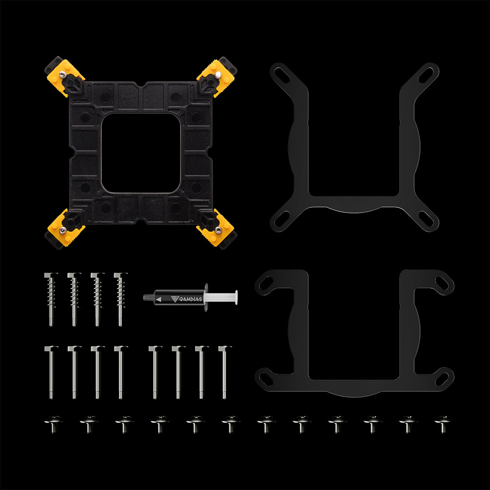 Gamdias AURA GL360 DIGITAL ARGB AIO CPU Liquid Cooler - Black