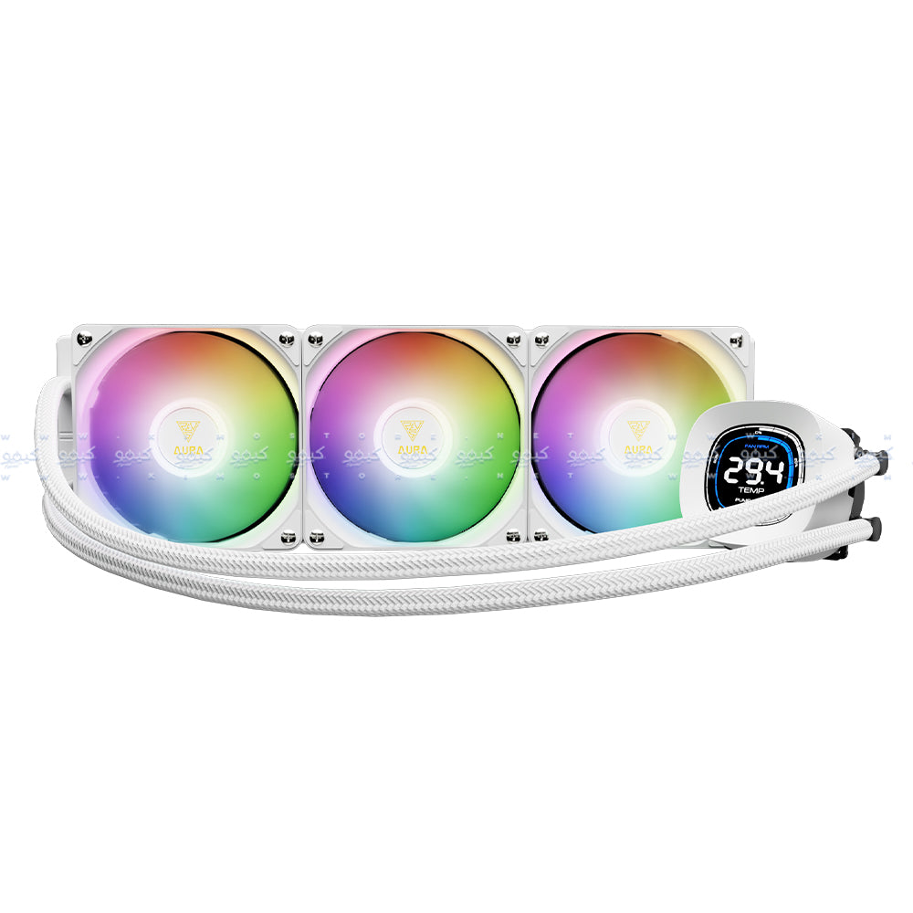 Gamdias ARGB AIO CPU Liquid Cooler - White